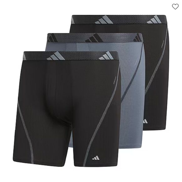 XXL adidas Performance Mesh Mens Big and Tall 3 Pack Boxer Brief msrp $40 - Picture 5 of 7